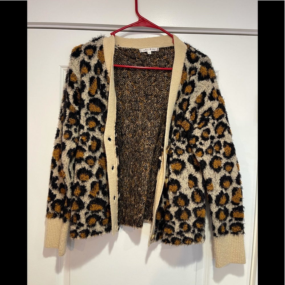 Willow and clay leopard cardigan